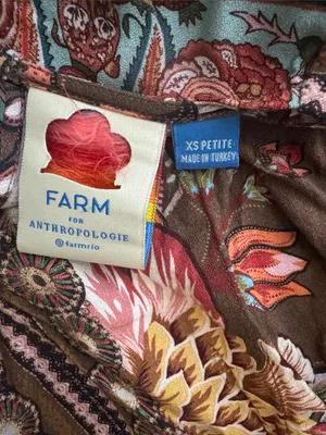 Farm Rio Anthropologie Valentina Brown Floral Maxi Dress In Brown Motif Size XS thumbnail 13