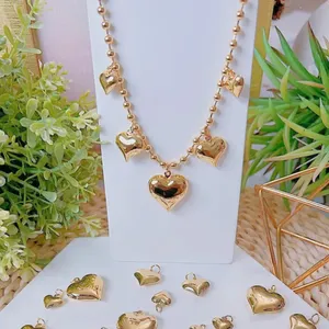 Source Unknown Fashion Hearts Charm Necklace For Women Gold Plated thumbnail 2