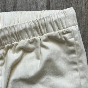 American Eagle Outfitters Women's Cream Wide-Leg Drawstring pants thumbnail 3
