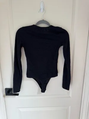 Aritzia Babaton Semi-Sheer Zebra Bodysuit in Black thumbnail 2