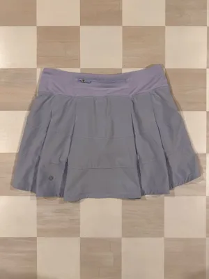 lululemon pace rival mid rise skirt long pastel blue 4 tennis golf pickleball thumbnail 2