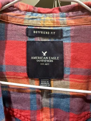 American Eagle Multicolor Boyfriend Flannel thumbnail 2