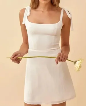 NWT Reformation Annabell Ivory Dress thumbnail 2