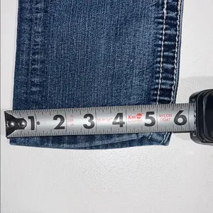 Miss Me Blue Skinny Jeans with Distressed Detailing thick stitch 28 thumbnail 11