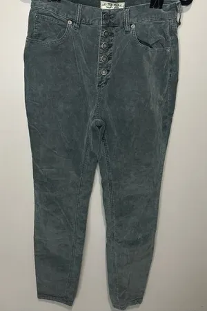 Women's We The‎ Free Size 28 Corduroy Straight Leg Pants with Button Fly thumbnail 1