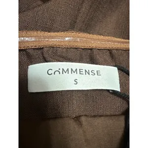Commense Women's Brown Sleeveless Strapless Tube Bandeau Midi Sheath Dress Sz S thumbnail 4
