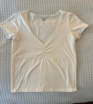 Brandy Melville Short Sleeve V-Neck Top thumbnail 1