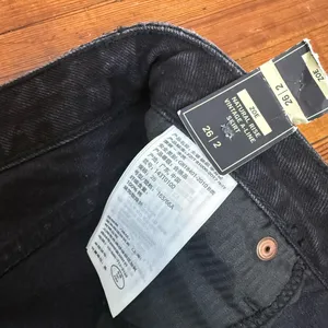 Women’s ABERCROMBIE & FITCH Black Denim Frayed A-line Miniskirt, Size 2 thumbnail 2