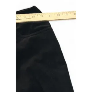 Vintage Adriana‎ Bermani Sport Black Velour Pants Sz 14 Vintage Y2K Goth thumbnail 6