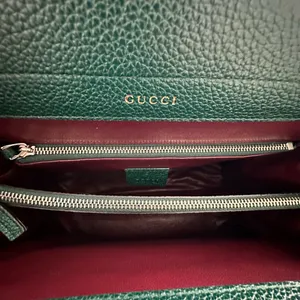 Gucci Small Zumi Green Grainy Leather Handbag thumbnail 8