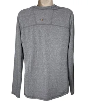 Carhartt grey merino wool lightweight V neck long sleeve base layer top size M thumbnail 2