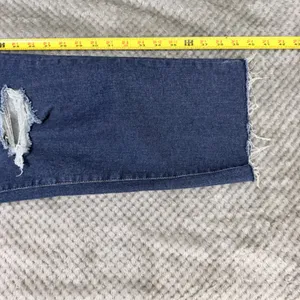 Signature by Levi Strauss Jeans 13 W31 Mid Wash High Rise Distressed Raw Hem thumbnail 7