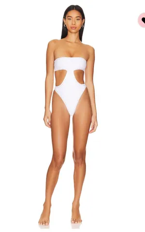 One Piece White revolve  - Camila Coelho thumbnail 1