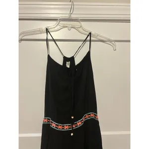 Umgee Black Halter Maxi Dress Women's Size Medium Sleeveless Boho Resort Vacay thumbnail 2