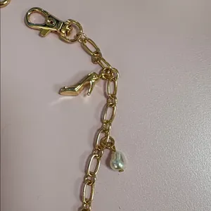 Handbag Gold Charm with Pearls thumbnail 4