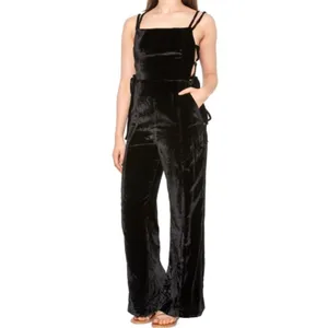 NWOT Free People 90’s Forever Overalls‎ in Black SZ XL thumbnail 3
