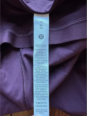 Lululemon Align Lace-Panel Tank Padded Black Plum Size XL/Size 12 NWT thumbnail 5