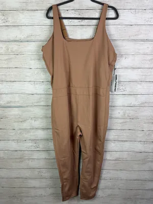 girlfriend collective Chestnut High-Rise Compressive Jumpsuit Size thumbnail 2