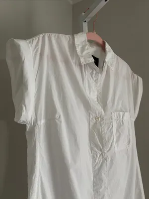 J Crew White Button-Up Poplin Shirt Dress Size S Minidress Classic Versatile thumbnail 3