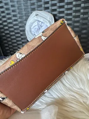 Coach X Peanuts City Mini Tote Bag In Signature Canvas With Snoopy Print thumbnail 3