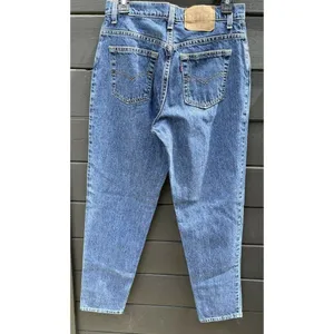 Vintage Levi's 550 Jeans Relaxed Fit Tapered Leg Junior's Size 11 M HIGH RISE thumbnail 3