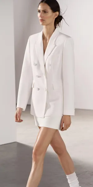 ZARA blazer suit jacket coat casual business office thumbnail 4