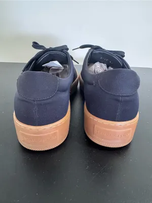 Jenni Kayne Black Canvas Sneakers with Tan Gum Sole thumbnail 5