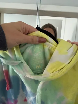Tie-Dye Ivory Ella Hoodie thumbnail 3