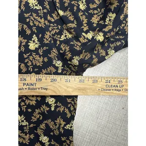 April Cornell For Cornell Trading Black Floral Midi Dress‎ Size Large Vtg Kaftan thumbnail 6