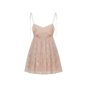 FOR LOVE & LEMONS Frances Cutout Eyelet Mini Dress, Orange, XS thumbnail 15