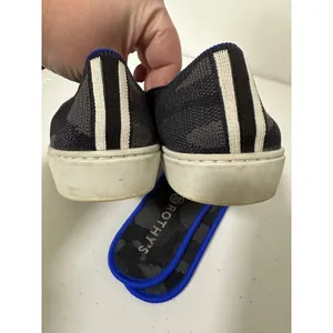 Rothys The Original Black Gray Camo Slip on‎ Sneaker Shoes Womens Size 8 Casual thumbnail 8