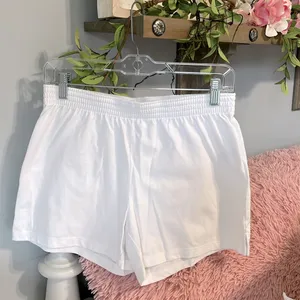 White Cotton Athletic Shorts thumbnail 2