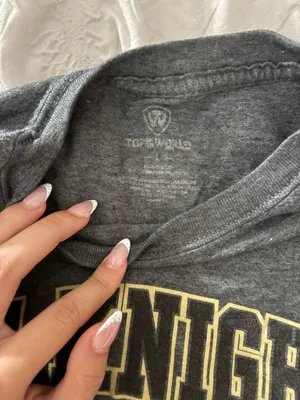 Top Of The World UCF Knights Grey Cropped Top thumbnail 3