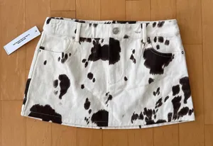 Princess Polly Maxa denim cow print mini skirt thumbnail 1