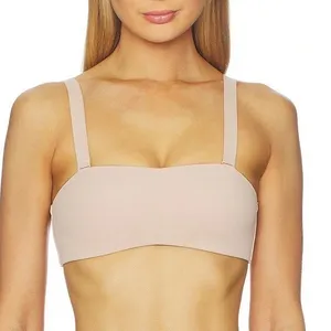 Calvin Klein Adapt Bandeau Bra Womens XL Cedar Strapless Wireless Full Coverage thumbnail 1