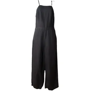 Abercrombie & Fitch Black Wide‑Leg Culotte Jumpsuit Women’s Size 4 Sleeveless thumbnail 3