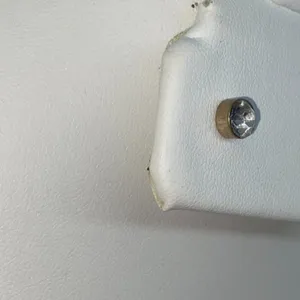 Handmade Clear Rhinestone Gold-tone Hardware Stud Earrings thumbnail 3