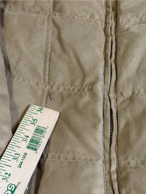 Vintage L.L. Bean Women's Medium Goose Down Puffer Coat Tan Parka thumbnail 2