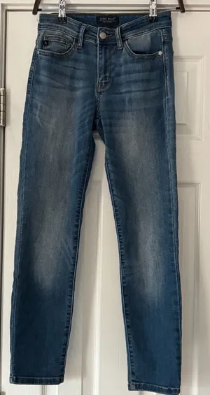 Judy Blue Straight Leg Denim Jeans Size 25‎ EUC thumbnail 1