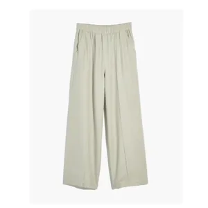 Madewell Breezewoven Pull On Wide Leg Pants Sz XS Linen Blend Casual‎ Sage Green thumbnail 3