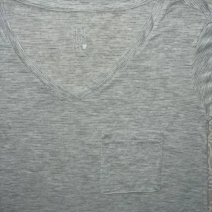 Aerie Striped V-Neck Shirt thumbnail 2
