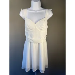 Princess Polly So Sweet White Mini Dress NWT Coquette‎ Party Size 6 thumbnail 2