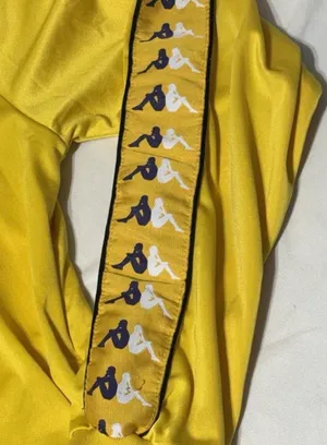 Kappa Track Jacket Mens M Yellow & Purple Banda Logo Full Zip Athletic Sports thumbnail 2