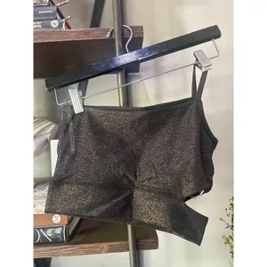 Beyond Yoga SoftShine Wanderlust Cropped Tank Stardust Foil Black Bronze Womens thumbnail 9