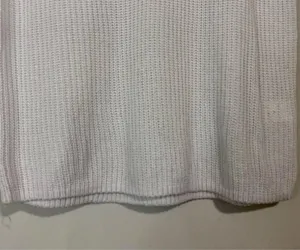 Women’s Sleeveless Knit V Neck Sweater Tank White Size XL NWOT thumbnail 3