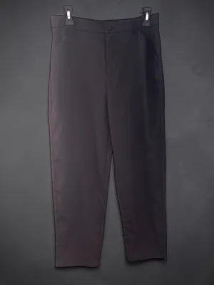 Women's Black Casual Cropped Pants Size L thumbnail 2