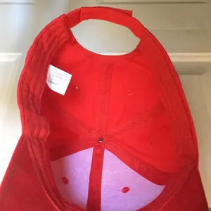 FINAL MARKDOWN Ladies Glam Bling Red Zigzag Ball Cap thumbnail 6