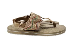 Luk Ees By Muk Luks Multicolor Slingback Casual Flats Thong Sandals Size 9 thumbnail 1