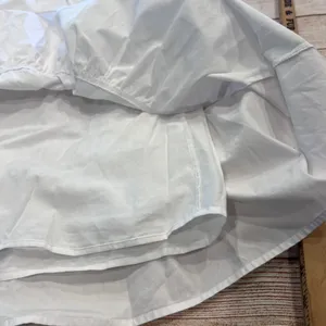 Pinch Women White Tiered Cotton Flutter Sleeve Babydoll Dress 3640D Small thumbnail 5