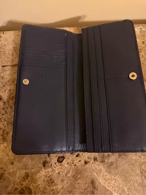 Tory Burch Black Zip-Around lightweight Wallet with Gold Logo “Authentic” thumbnail 5